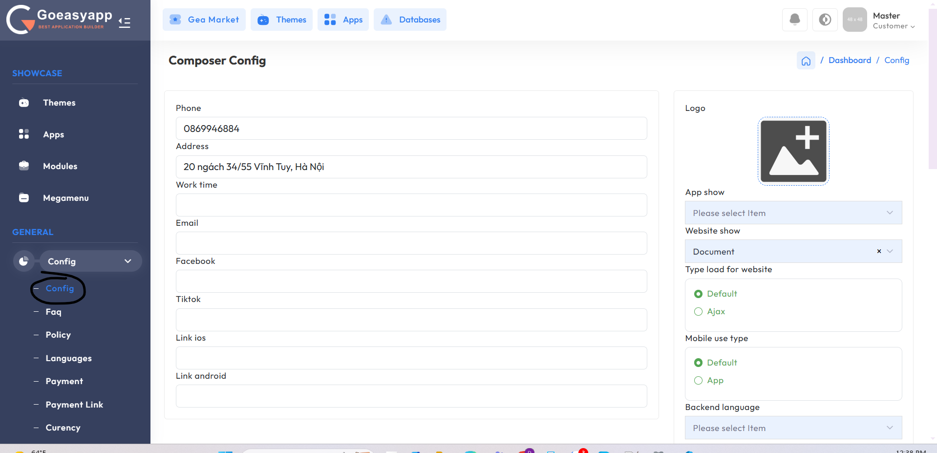 $site variable example
